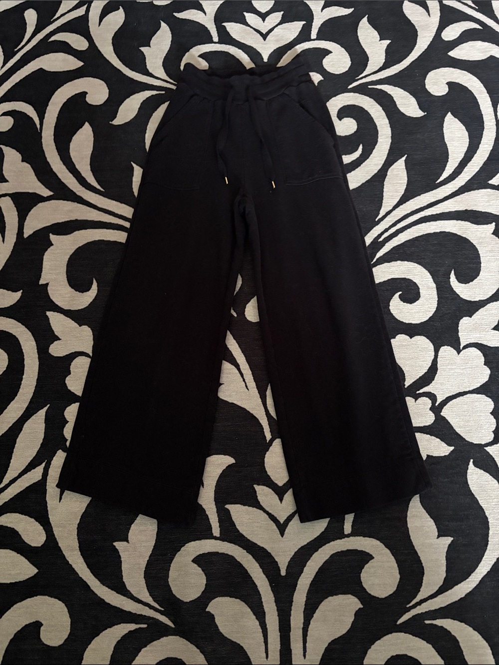 JoyLab Wide-Leg Black Lounge Pants